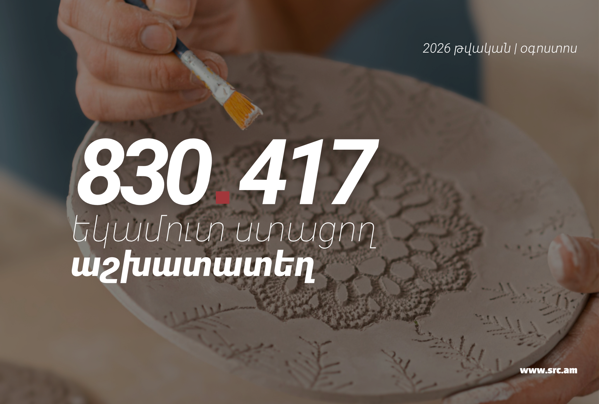 Օգոստոսին եկամուտ ստացող աշխատատեղերի թվաքանակը  կազմել է 830 417